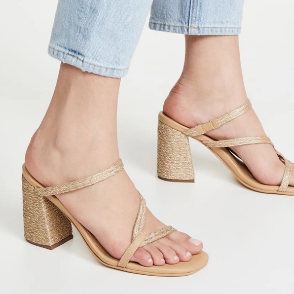 KAANAS • Bali Naked Yute Heels Strappy Sandals Shoes Includes Box - Picture 2 of 8